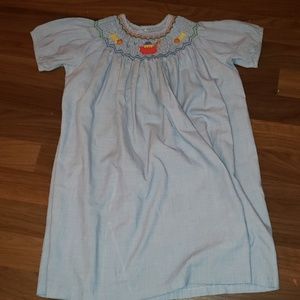 Orient Express Smocked Dress